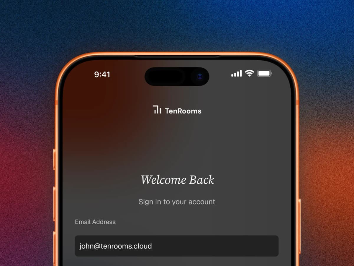 Tenant Mobile App Preview (Dark Mode)