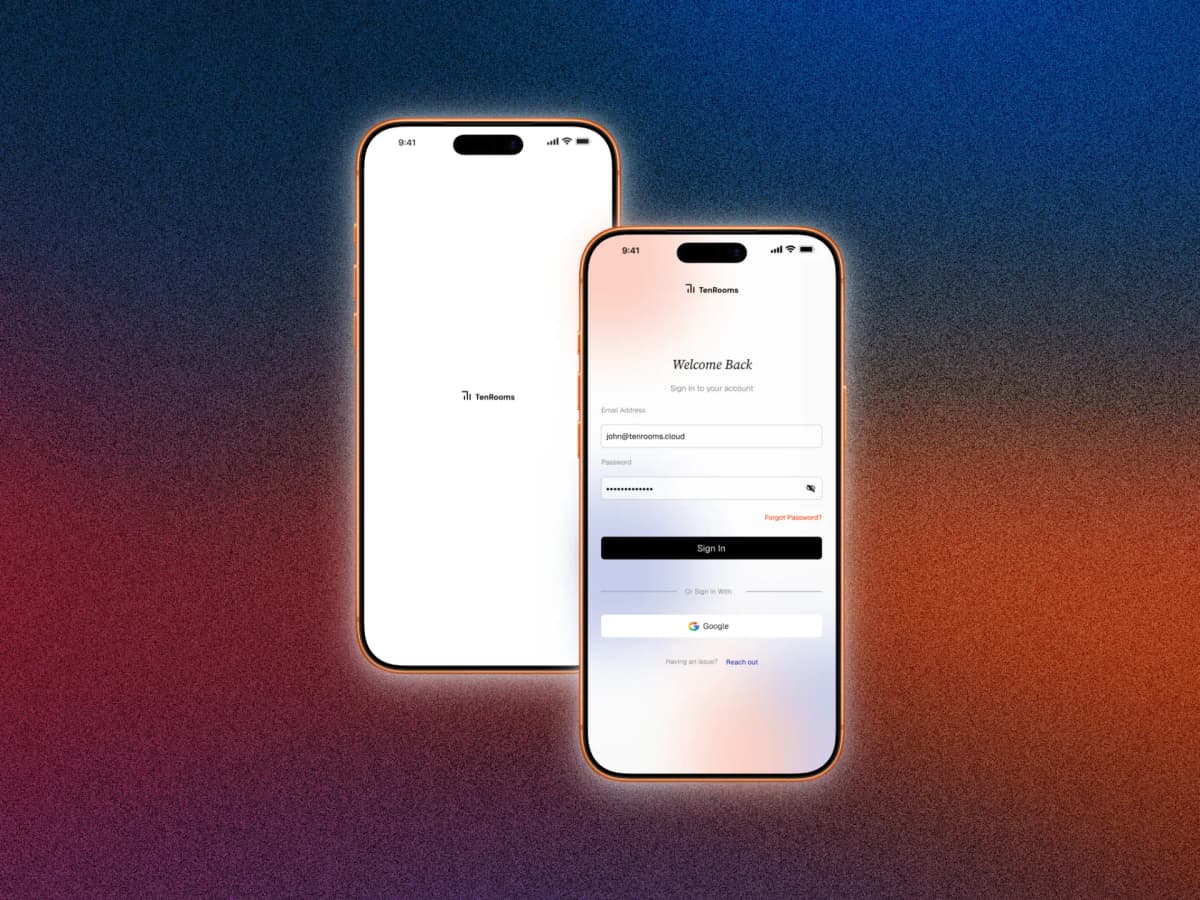 Tenant Mobile App Preview (Light Mode Alt)